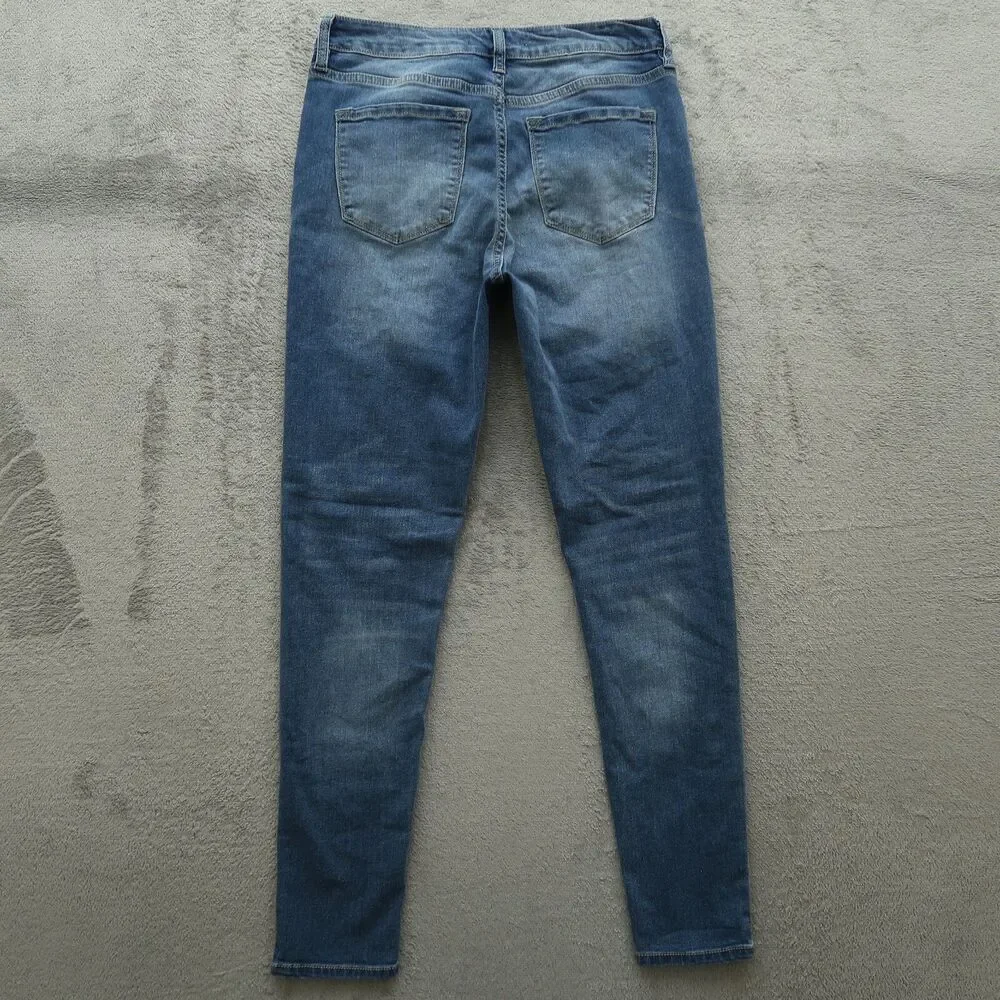 KanCan Jeans Junior's Size 9 Blue Mid-Rise Skinny Denim Pants 29
